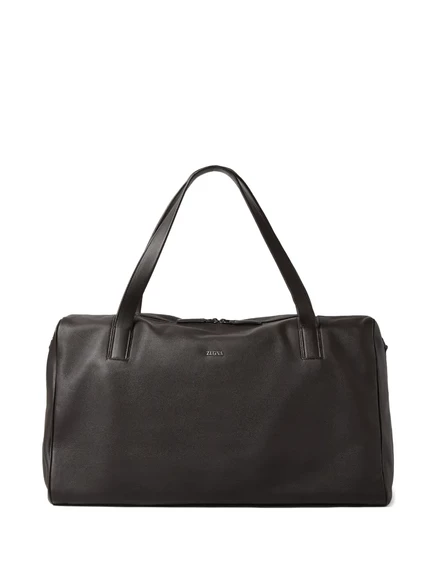Мужская дорожная сумка Zegna Weekender, коричневая