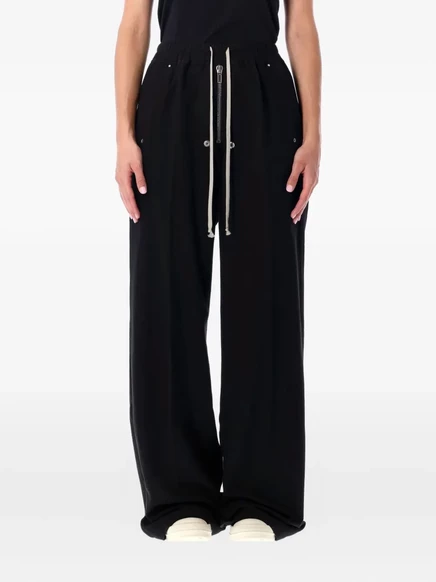 Брюки на молнии с завязками от Rick Owens DRKSHDW black