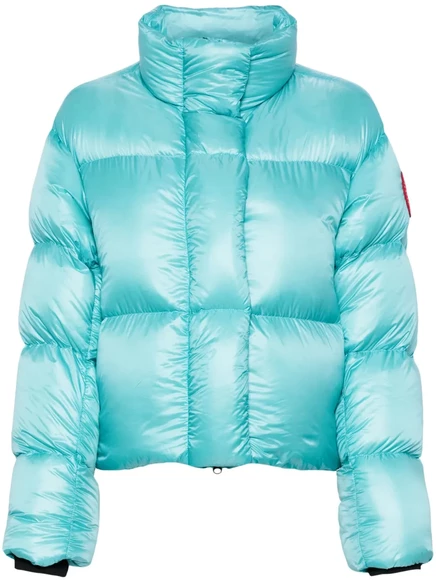 Женская короткая пуховая куртка Canada Goose Cypress, голубая