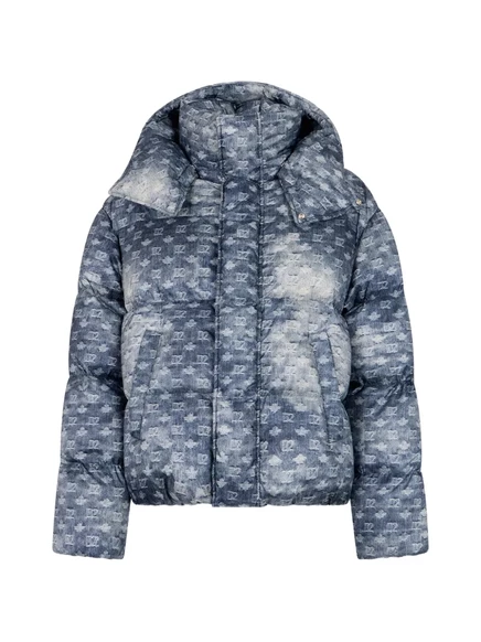Мужской пуховик DSQUARED2 D2-monogram, синий