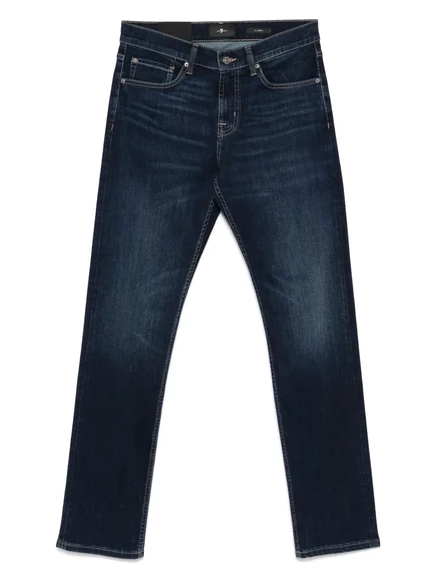 Мужские джинсы 7 For All Mankind пятикарманные, темно-синие