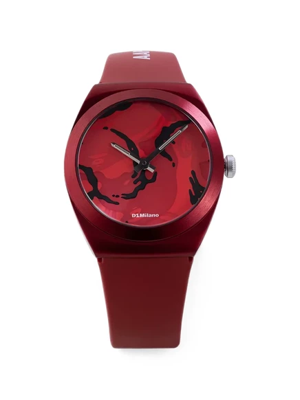 Мужские часы D1 Milano x AAPE 34 мм, красные