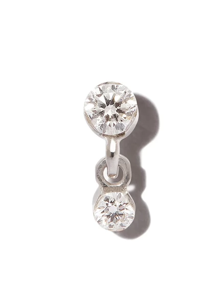 Женская серьга Maria Tash 18K белого золота, 0,05 кт