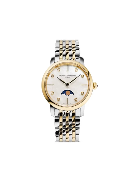 Frederique Constant Classics Тонкая женская лунная фаза 30 мм white