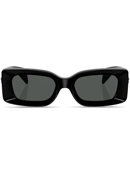 Солнцезащитные очки в прямоугольной оправе Versace Eyewear Medusa-plaque black