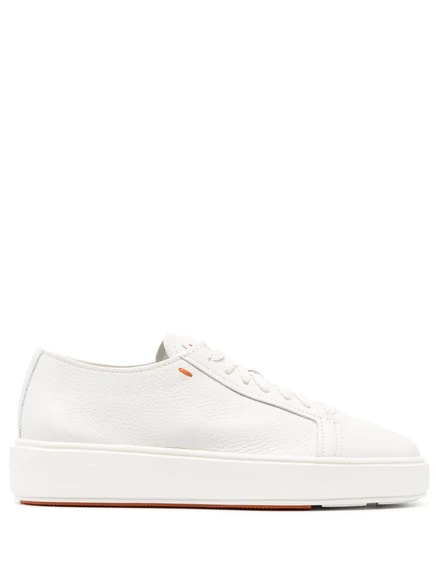 Женские кроссовки Santoni на платформе, белые