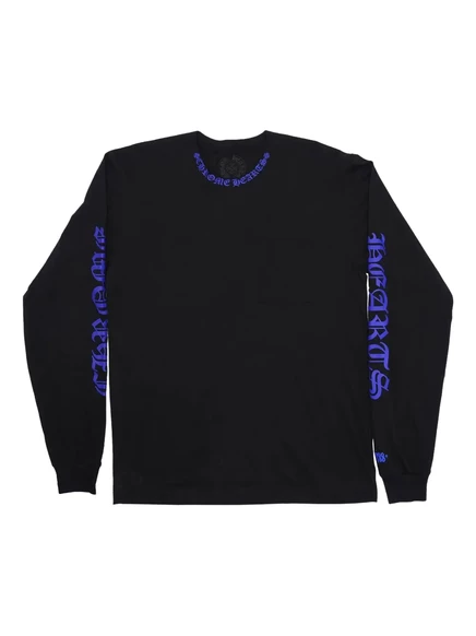 Мужской свитшот Chrome Hearts с длинным рукавом, черный