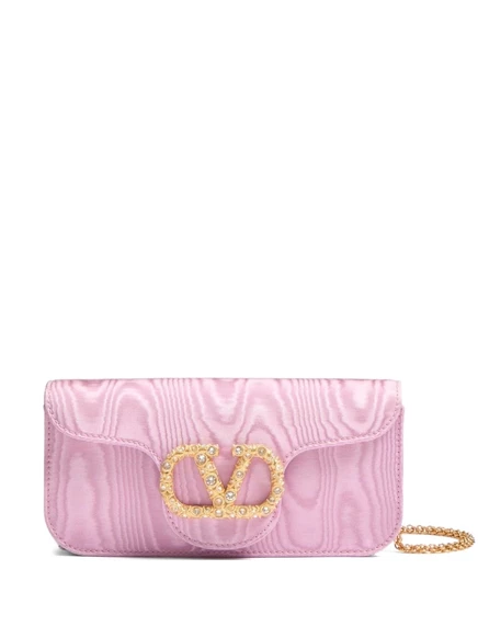 Женский клатч Valentino Garavani Locò, розовый
