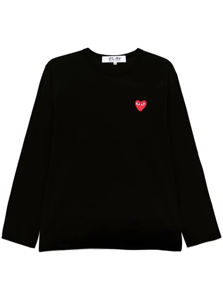 Унисекс футболка COMME des GARÇONS PLAY, черная