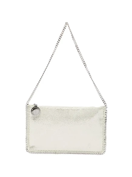 Женская сумка через плечо Stella McCartney Falabella, серебристая
