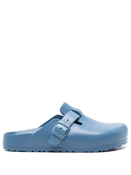 Женские сабо Birkenstock Boston с пряжкой, синие