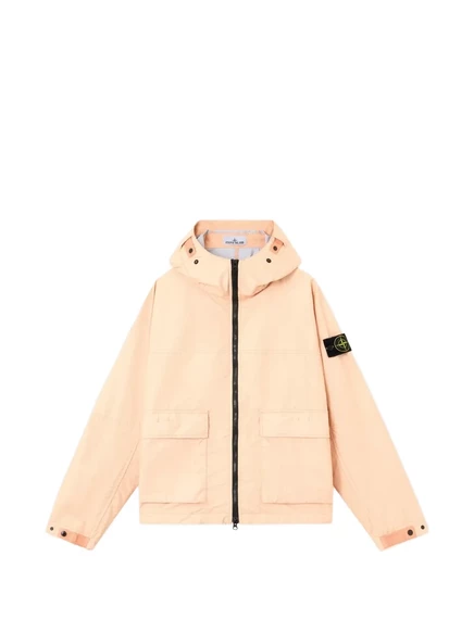 Мужская куртка с капюшоном Stone Island, светло-розовая