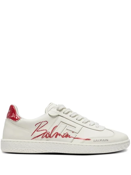 Balmain Swan-Кроссовки для губной помады   white