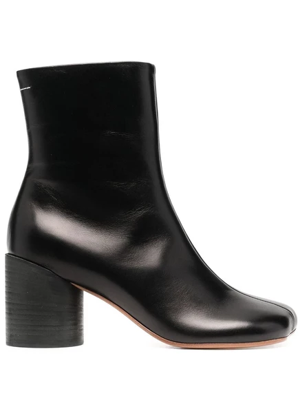 Анатомические ботильоны MM6 Maison Margiela длиной 70 мм black