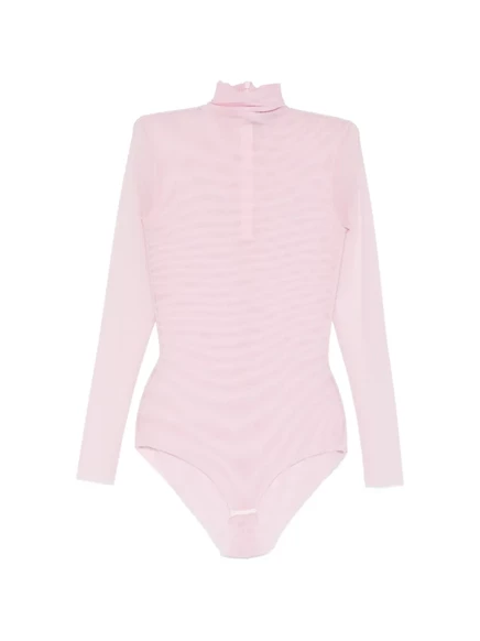 Женское боди Atu Body Couture с воротником-гольф, розовое