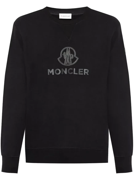 Свитер с аппликацией логотипа Moncler black