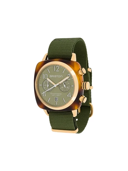 Унисекс часы Briston Clubmaster Classic 40 мм, зеленые