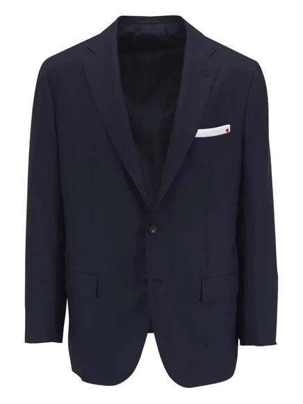 Мужской кашемировый пиджак Kiton, синий