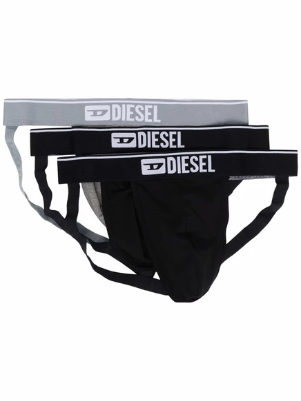 Мужские боксеры Diesel колор-блок, черные