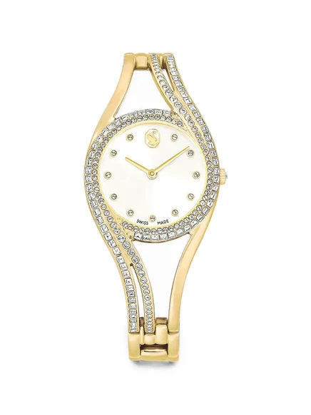 Женские часы Swarovski круглые 28 мм, белые