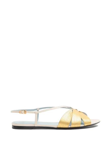 Женские сандалии Valentino Garavani Foliefoliage, золотистые