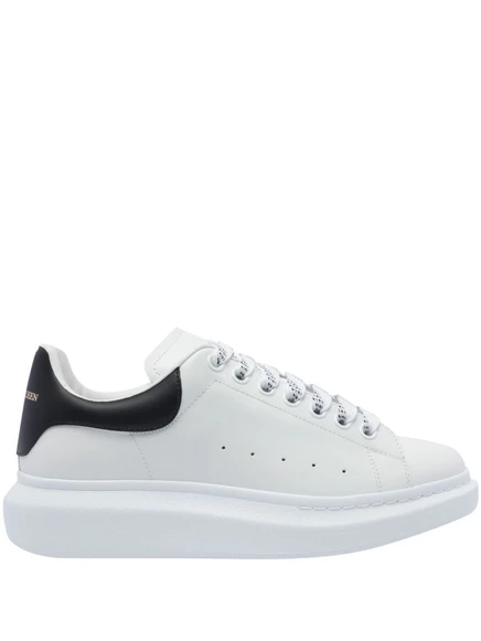 Кожаные кроссовки на шнуровке Alexander McQueen  white