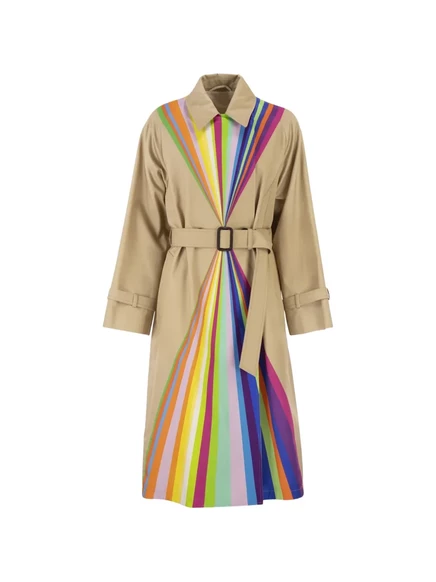 Женский плащ Weekend Max Mara Wkspalanca с принтом, бежевый