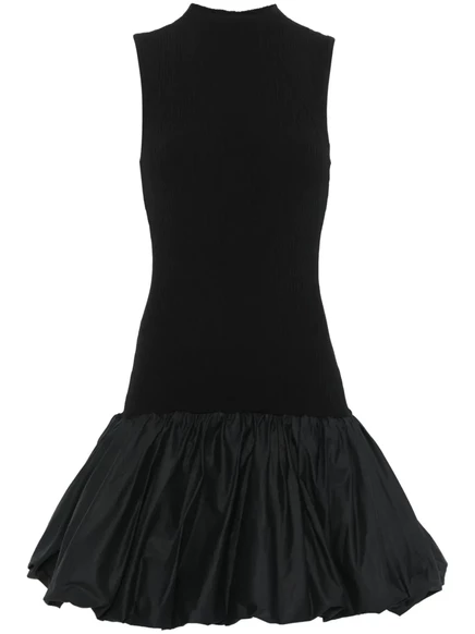 Мини-платье из рубчатого трикотажа ROTATE BIRGER CHRISTENSEN black