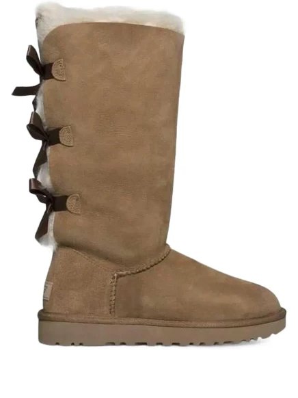 Женские ботинки Ugg Bailey Bow Tall II, каштановые