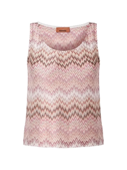 Женский топ Missoni без рукавов, розовый