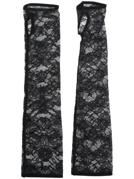 Женские митенки Maison Close Flashback кружевные, черные