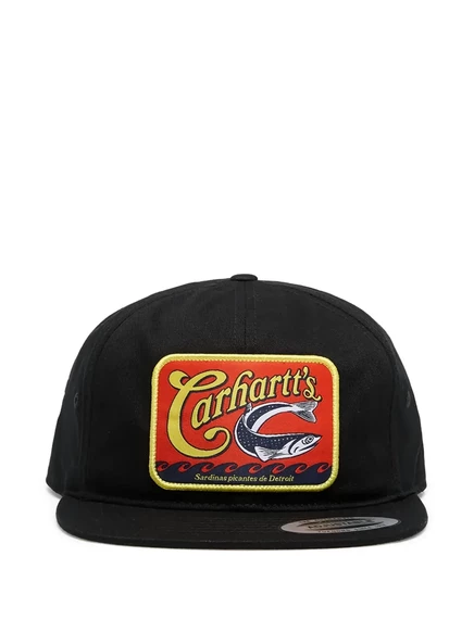 Унисекс кепка Carhartt WIP Sardinas с нашивкой, черная