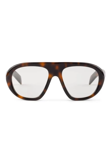 Солнцезащитные очки в пилотской оправе Prada Eyewear brown