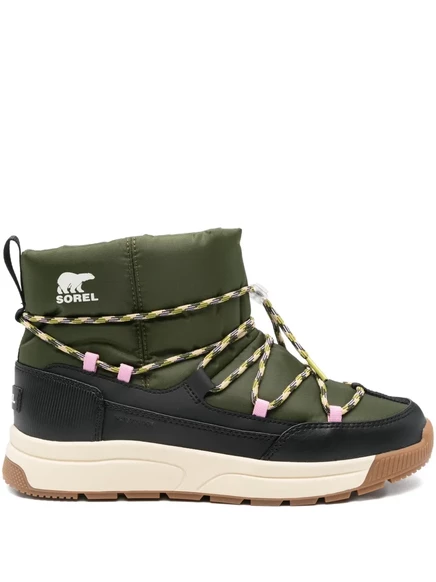 Женские сапоги Sorel Whitney 3 со шнурком, оливковые