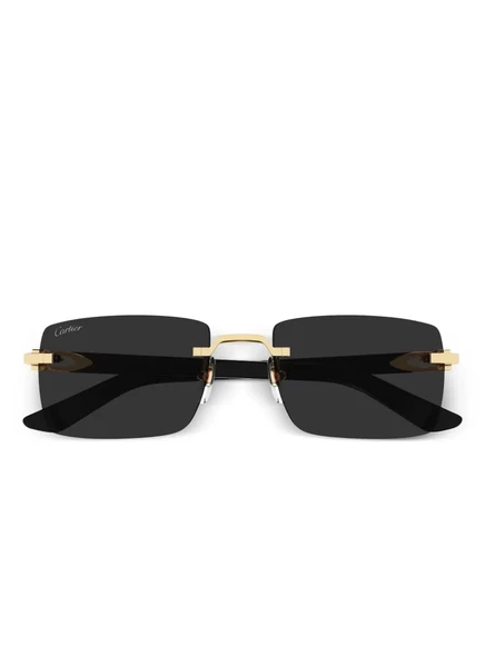 Солнцезащитные очки Cartier Eyewear круглые, золотистые