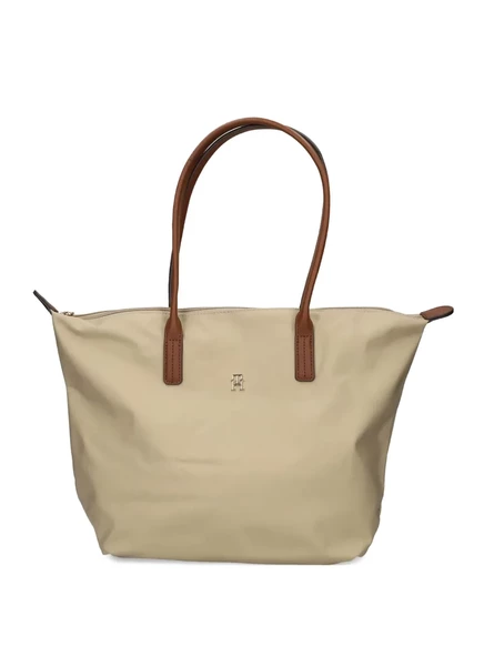 Женская сумка-тоут Tommy Hilfiger TH Monogram, бежевая
