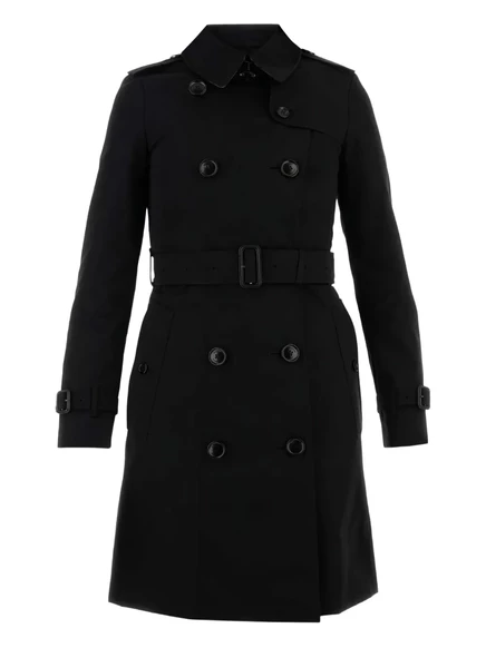 Женский тренч Burberry из габардина, черный