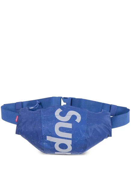 Унисекс поясная сумка Supreme светоотражающая, синяя