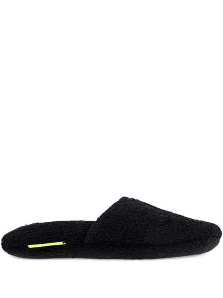 Унисекс тапочки Off-White slip-on из хлопка, черные