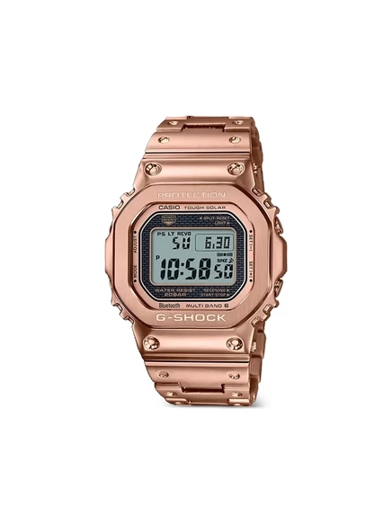 Женские часы Casio цифровые 43 мм из нержавеющей стали, серые