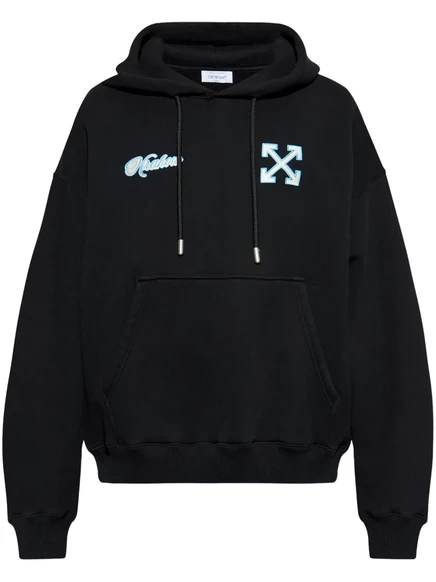 Унисекс худи Off-White с принтом стрел, черная