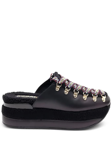 Женские мюли Hogan H466 на платформе, черные