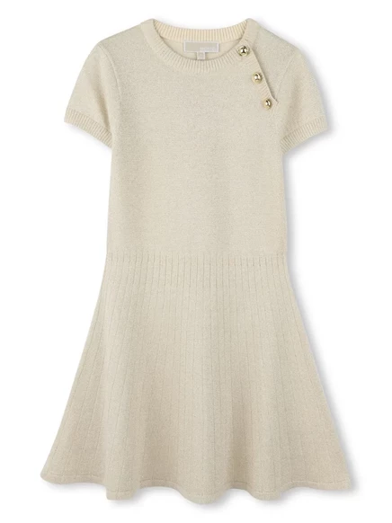 Платье для девочек Michael Kors Kids вязаное, нейтральное