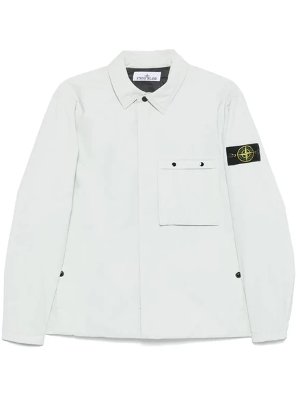 Мужская ветровка Stone Island Shell-R PrimaLoft, светло-серая