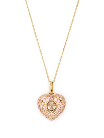 Женское ожерелье swarovski idyllia с подвеской-сердцем, золотистое