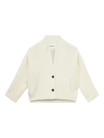 Пиджак MARANT ÉTOILE Drogo без воротника и пуговиц neutrals