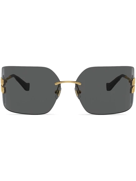 Женские безободковые очки Miu Miu Eyewear, золотые