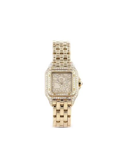 Женские часы Cartier Panthère 25 мм с бриллиантами, золотые