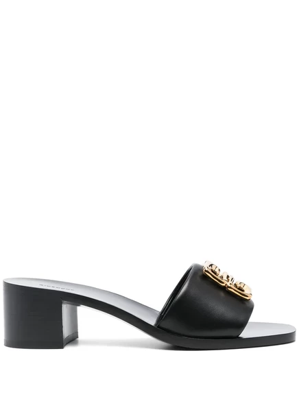 Мюли Givenchy с бляшками 50 мм 4 г black