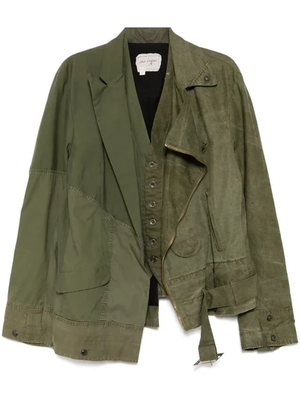 Мужская куртка Greg Lauren панельная, оливковая
